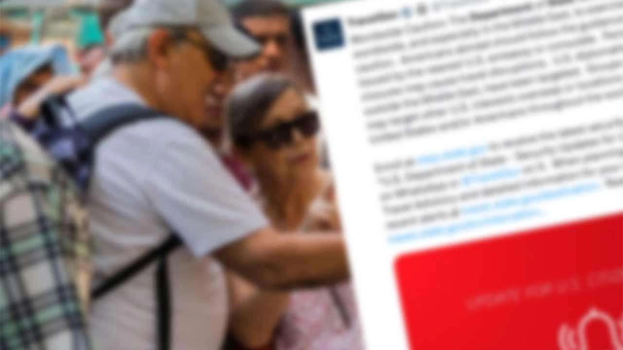 உலகெங்கிலும் அமெரிக்கர்களுக்கு பாதுகாப்பு எச்சரிக்கை