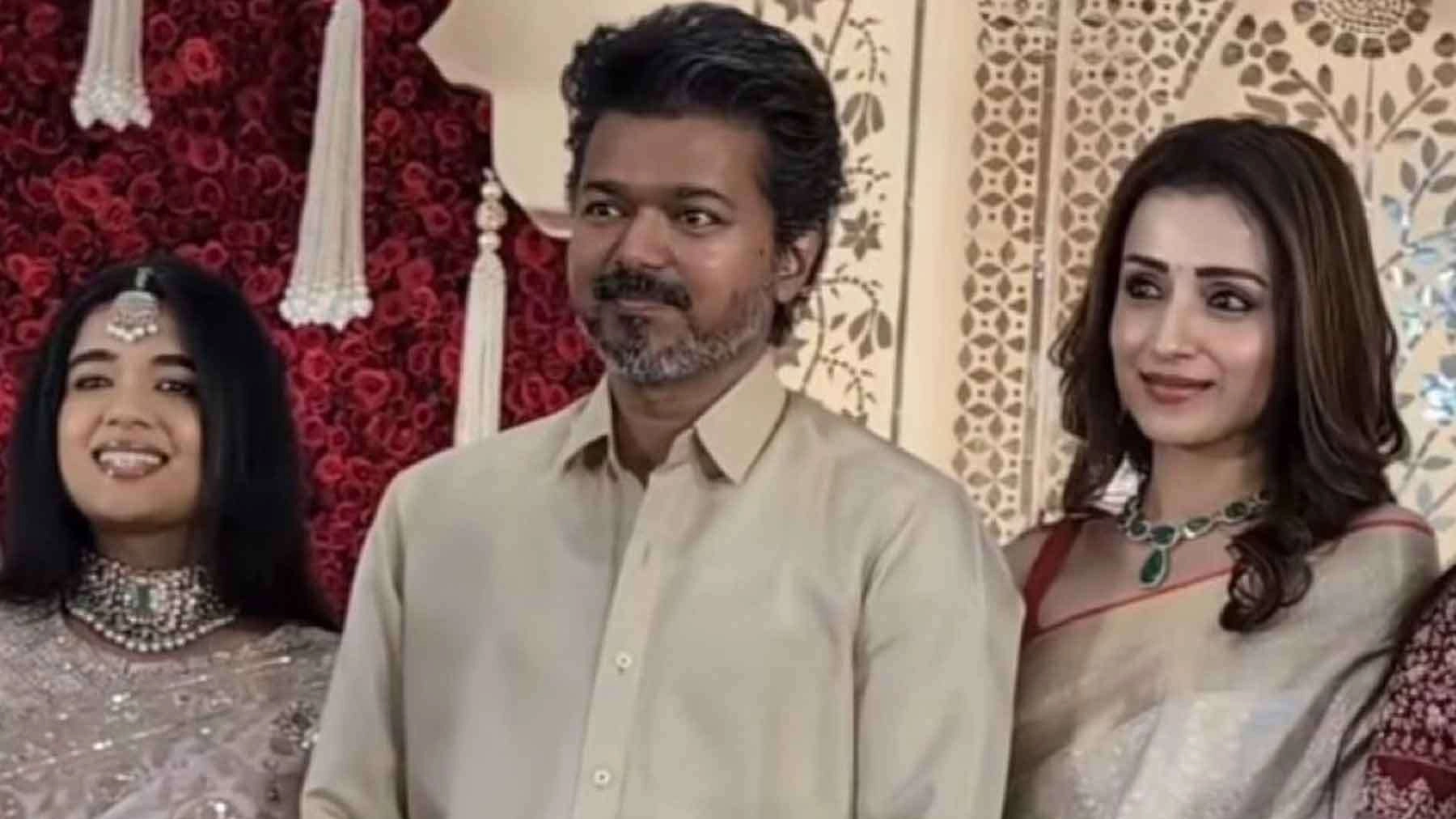 திருமண விழாவில் விஜய்–திரிஷா